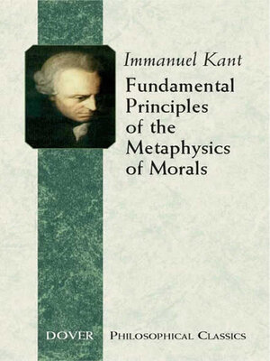 cover image of Fundamental Principles of the Metaphysics of Morals